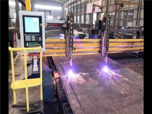 Double Drive Gantry CNC Plasma snymasjien H Straal Produksielyn Hypertherm CNC Stelsel