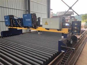 Double Drive Gantry CNC Plasma snymasjien vir die sny van soliede staal H Straalproduksielyn